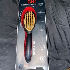 💕Chi ceramic hot styling straightening brush NEW